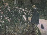 Gustave Caillebotte Some Rose in the garden USA oil painting artist